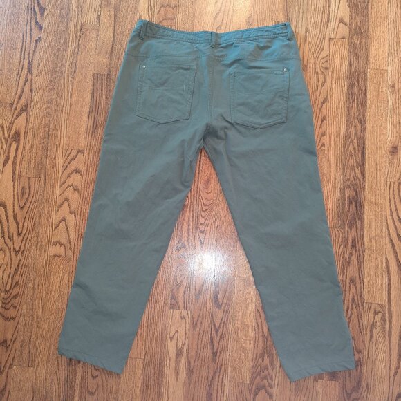 Western Rise Diversion Pants – Olive, Size 36x28 Hemmed, Travel/Tech Pants - Picture 2 of 3